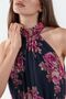 Busem Floral Print , Maxi Dress with Tie Detail - 4