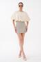 Women's Slit Detailed Polka Dot Short Skirt 260659 -