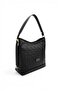 Black - Women's Shoulder Bag with Black Logo Sp1286 - 2