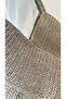 🖤   Velora Black Glittery Hand Knitted Cross Patterned Paper String Shoulder Bag - 3