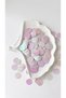 20 Grams 30 mm Hologram Pulsan 1St Quality Pearlescent Guipure Jewelry Writing Fabric Bandana Mesh Beanie Bag Decoration Sequin Plastic Sequin Beads - White Pink - 4