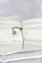 Silver Color Brass Zircon Stone Pole Star Model Elevator Women's Bracelet - 2