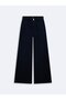 Vıvıana Wide Leg High Waist Dark Indigo Jean Pants