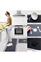 2-in-1 Multipurpose Memory Foam Carpet Kitchen Runner Set (Pack of 2) | Non-Slip Bedside Rug & Floor Mat Soft Absorbent Anti-Skid Runner for Bedroom, Kitchen | 40x60 / 40x120 cm - 4