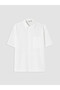 White Loose Fit Linen Look Men's Shirt - 5