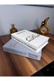 Stone Embroidered Dali-Michelangelo Fabric Book Decorative Box - 8