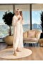 Hwn6283 Chiffon Hooded Cap Ecru - 2