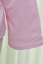 Round Neck Casual Combed Cotton Blouse -Powder - 6