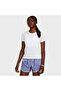 Launch Women's White Polo Neck T-Shirt