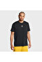 Cury Heavyweight Logo Men's Black Polo Neck T-Shirt