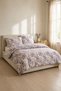 Double Floral Duvet Cover Set |   Cotton |   Elite - Luxury |   Lila |   4 Pieces |   70% Cotton 30% Polyester |   200cm X 220cm - 5