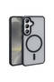 Galaxy S24 Plus Case Magsafe Supported Camera Raised Silicone Matte Anti-Fingerprint Senk - 4