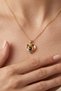 Binocular Stone Heart Necklace with "I Love You" Written in 100 Languages - Gold Color - Boxed (with Surprise Gift) 💖