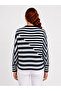 Women's Knitwear Striped Long Sleeve Sweater - 2