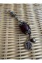 Antique Old Keychain Ottoman Squeeze Amber Old Silver - 7