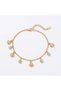 Gold Color Women's Anklet with Fish Figure and Zircon Stone Detail - 2