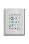 Colorful Alphabet Kids Wall Art | Portrait Framed Canvas Print | Luxury Modern Decor for Kids Room - 2