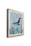 Serene Marine Life Kids Wall Art | Portrait Framed Canvas Print | Luxury Modern Decor for Kids Room - 3
