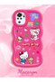 Poco M5S Compatible Case Camera Protector Red Silicone Couple Phone Case Kitty Pattern - 2