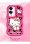 Vivo Y19S Compatible Case Camera Protector Red Silicone Couple Phone Case Kitty Pattern - 2