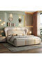 Aurelian Wing Bed - Sculptural Fluted Headboard with Brushed Gold Inlays - 4