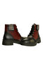 Black Leather Combination Women's Boots - 3