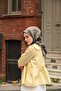 Amore Marble Pattern Viscose Scarf - Anthracite Mink - 3