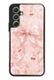 Samsung A54 Glossy Phone Case with Cherry Blush Bow Design
