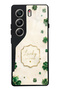 Tecno Camon 40 Ivory Lucky Clover Design Glossy Phone Case
