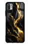 Xiaomi Redmi Note 10 5g Obsidian Gold Flow Design Glossy Phone Case