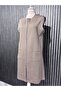 Steel Knit Zippered Long Tunic Mother's Vest - 4