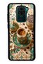Xiaomi Redmi Note 9 Glossy Phone Case with Turquoise Ottoman Coffee Design