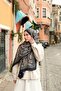 Petra Ethnic Pattern Shawl - Navy Blue Pattern 2 - 4