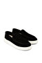 Men's Genuine Suede Black Loafer Shoes - 4