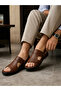 Belix Genuine Leather Men's Daily Slippers Brown - 2