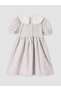 Trendlucky Farkıyla Bebe Collar Patterned Girl's Dress - 5