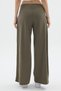 Women's Original Modal Fabric Stitched High Waist Loose Pants - 6