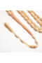 Ostrich Bone Rosary 41 Beads 7x12mm Cream Ivory Marquise Prayer Beads 30g Yellow Cord Tassel - 3
