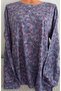 Er Clothing Paper Print Combed Cotton Blouse Long-Sleeve 3 Buttons Multicolor - 3
