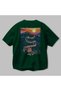 Great Wall of China 2 Green Oversize Country City Back Printed Unisex T-Shirt 100% Cotton Premium - 3