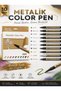 A5 200 Gr Spr Mix Media Pad 20 Yp Sta Metallic Color Pen Markers 10 Colors - 3