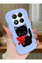 Redmi Note 14 Pro 4g Compatible Case Camera Protector Blue Silicone Couple Phone Case Cat Pattern