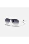 Rayban 59 mm Men's Rectangular Sunglasses, Black, RB3449-300/8G-59 - 5