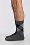Men's 4-Pack Bamboo Diamond Pattern Socks - 2