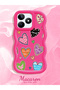 Realme C51 Compatible Case Camera Protector Red Silicone Couple Phone Case Heart Pattern - 2