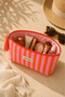 Makeup Bag Quilted Organizer - Travel Cosmetic Organizer Zippered Multi-Purpose Women's Bag 23X14X6 cm - 3