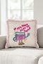 Retro Music Cassette Pop Art Fringed Pillowcase - Fun Teen Room Pink Tassel Throw Pillow Cover - 7