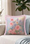 Floral Romantic Pastel Spring Fringed Pillowcase - Floral Bohemian Pink Tassel Throw Pillow Cover - 5