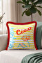 Marin Summer Striped Seaside Fringed Pillowcase - Retro Beach Yellow Blue Red Tassel Throw Pillow Cover - 7