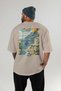 Amalfi Italy 2 Beige Oversize Country City Back Printed Unisex T-Shirt 100% Cotton Premium - 4